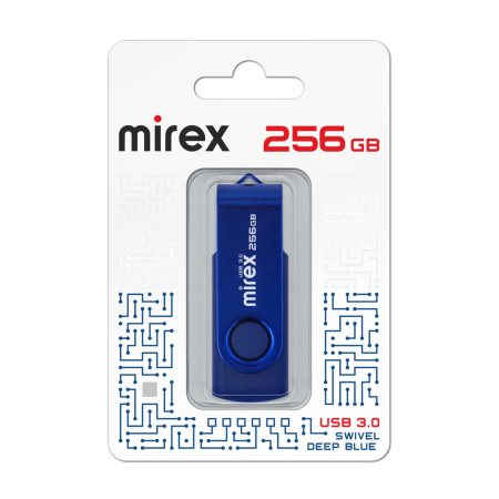 Флешка 256GB Mirex Color Blade Swivel USB 3.0 13600-FM3BS256 (синий)