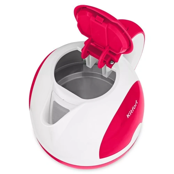 Чайник Kitfort KT-6607-1 (бело-малиновый)