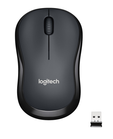 Мышь беспроводная Logitech M220 Silent, темно-серая