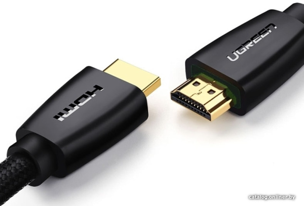 Кабель HDMI UGREEN HD118 High-End 4K@60Hz, V2.0 нейлоновая оплетка 1.5м черный 40409