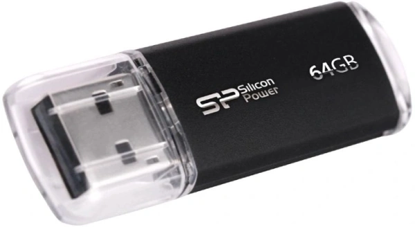 Флешка Silicon-Power Ultima II I-Series USB 2.0 64 Гб SP064GBUF2M01V1K (черный)