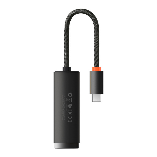 Сетевой адаптер Baseus Lite USB Type-C - RJ45 WKQX000201 (черный)