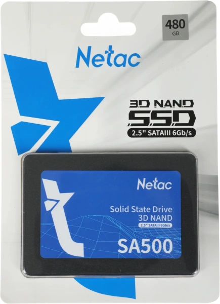 Внутренний SSD-накопитель Netac SA500 480GB NT01SA500-480-S3X