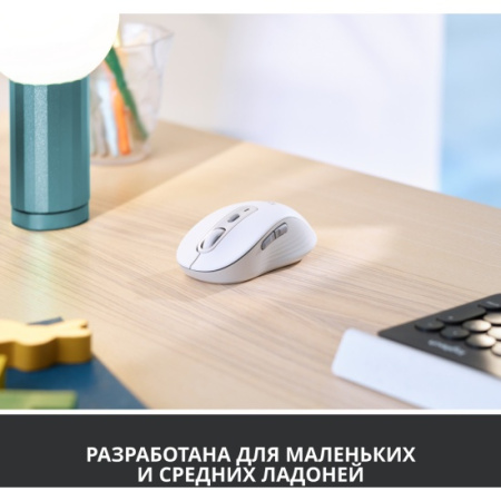 Мышь Logitech Signature M650 (оптическая, 4000 dpi, 5 кнопок, белая)