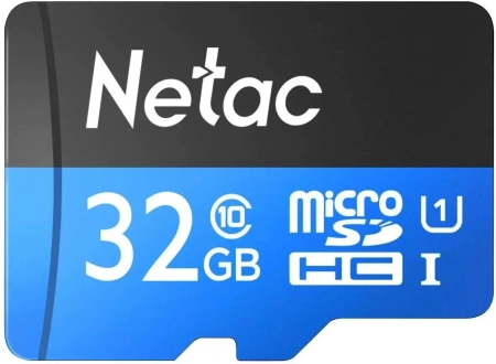 Карта памяти Netac 32GB P500 Standard microSDHC NT02P500STN-032G-R (с адаптером)