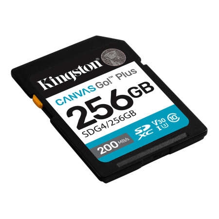 Карта памяти Kingston 256GB Canvas Go! Plus SDXC SDG4/256GB