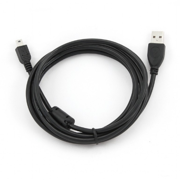 Кабель USB Type-A - miniUSB Cablexpert CCF-USB2-AM5P-6 (USB 2.0, 1.8 м, черный)