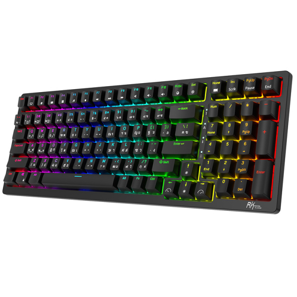 Беспроводная клавиатура Royal Kludge RK98 RGB (черный, RK Brown)
