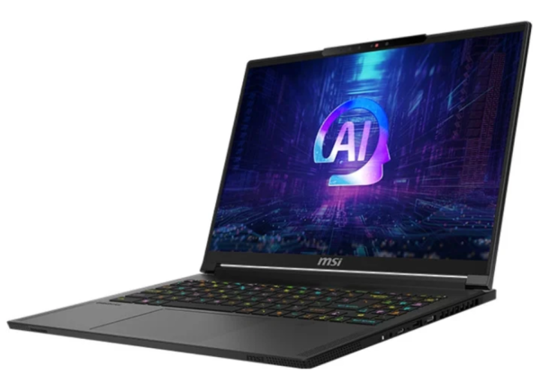 Ноутбук MSI MS-15FK Stealth A16 AI+ A3XVGG-219BY Core Black 16.0" 2560 x 1600, IPS, 240 Гц, AMD Ryzen AI 9 HX 370, 32 ГБ LPDDR5X, SSD 1024 ГБ, видеокарта NVIDIA GeForce RTX 4070 8ГБ (TGP 105 Вт), Windows 11 Home, цвет крышки черный, аккумулятор 99.99 Вт·ч