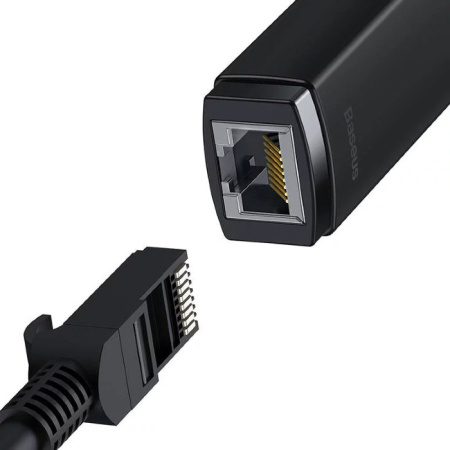 Сетевой адаптер Baseus Lite USB Type-C - RJ45 WKQX000301 (черный)