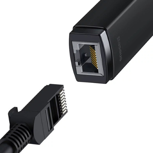 Сетевой адаптер Baseus Lite USB Type-C - RJ45 WKQX000301 (черный)