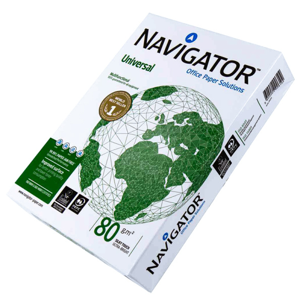 Бумага Navigator Universal A4, 500л, класс А (5 пачек в коробке)