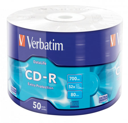 Набор дисков CD-R Verbatim DataLife Extra Protection 700Mb 52x (50 шт)