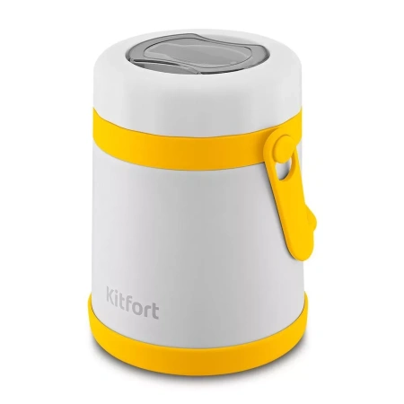 Ланч-бокс Kitfort KT-1241-1 (бело-желтый)