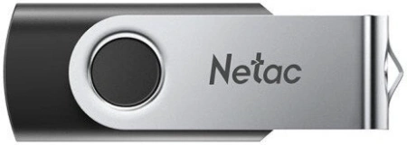 Флешка Netac U505 32GB USB 3.2 NT03U505N-032G-32BK (серебристый/черный)