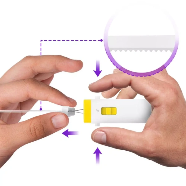 Электронож Kitfort KT-4073-3 (бело-желтый)