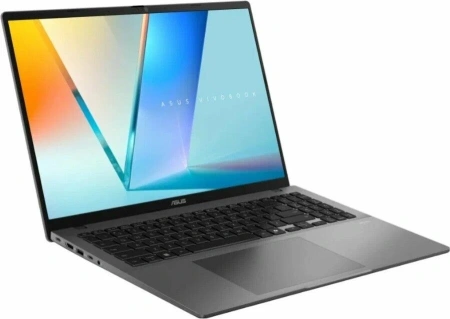 Ноутбук ASUS Vivobook S16/ S3607CA-SH104/ U5-225H/ 16 FHD (1920 x 1200) OLED 16:10 300nits/ UMA/ 16GB/ 1TB/ DOS/ мышь + рюкзак/ Matte Gray