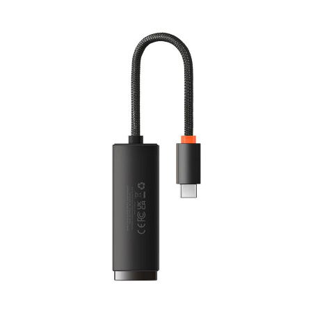 Сетевой адаптер Baseus Lite USB Type-C - RJ45 WKQX000301 (черный)