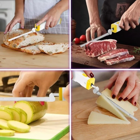 Электронож Kitfort KT-4073-3 (бело-желтый)