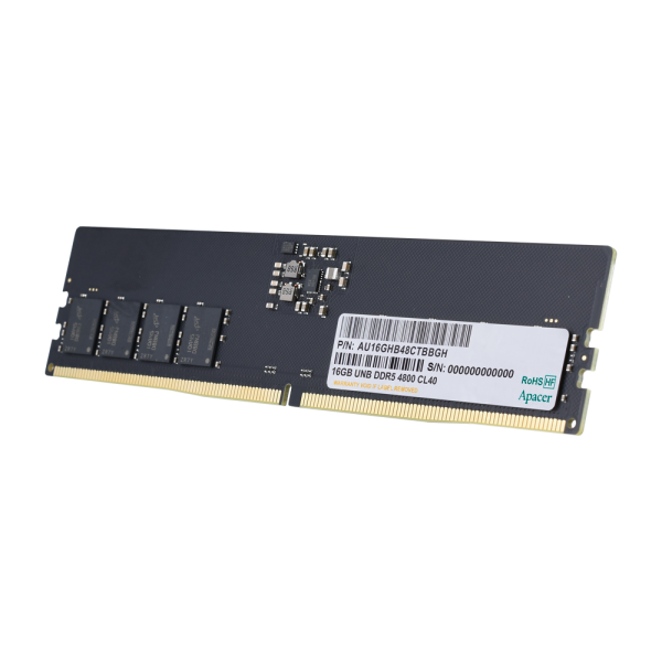 Оперативная память Apacer 16GB DDR5 AU16GHB48CTBBGH (4800МГц)
