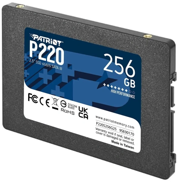 Внутренний SSD-накопитель Patriot P220 256GB P220S256G25
