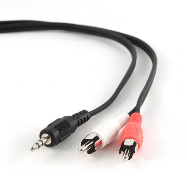Кабель Jack 3.5 - RCA Cablexpert CCA-458-2.5M (2.5м, черный)
