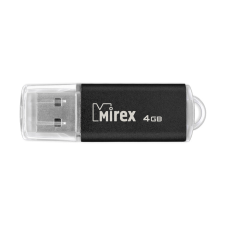 Флешка 4GB USB Flash Mirex UNIT (Черный) 13600-FMUUND04