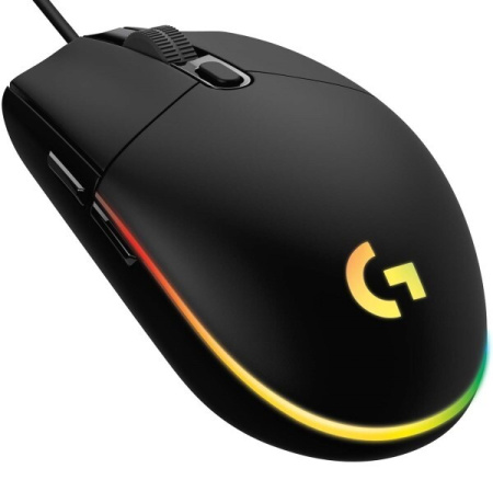 Игровая мышь Logitech G102 Lightsync (оптическая, 8000 dpi, 6 кнопок, черная)