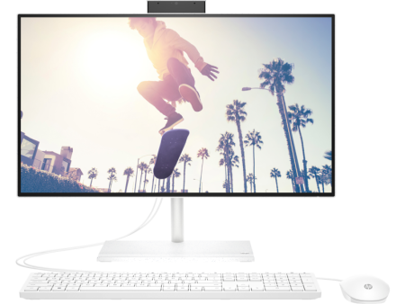 Моноблок HP AIO 24 (i3-1215U/ 23.8" FHD VA AG/ Iris Xe/4GB/ 256GB/ DOS/ noODD/ USB kbd+mouse/ kbd_ENG/ Starry white)