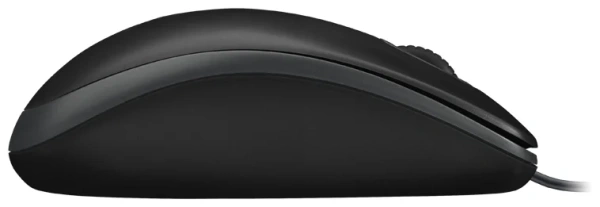 Мышь проводная оптическая Logitech B100, черная