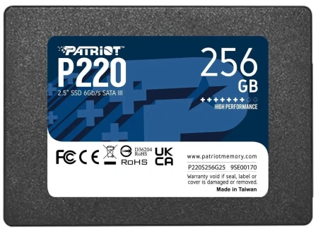 Внутренний SSD-накопитель Patriot P220 256GB P220S256G25
