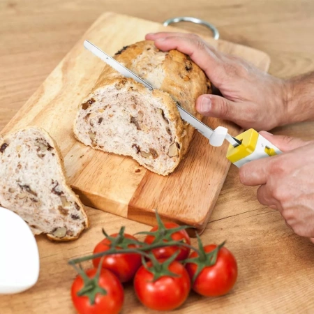 Электронож Kitfort KT-4073-3 (бело-желтый)