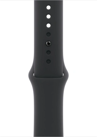 Умные часы Apple Watch Series 11 46 мм (алюминиевый корпус, космический серый/черный, спортивный силиконовый ремешок M/L)