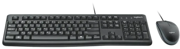 Клавиатура + мышь Logitech MK120 (черный)