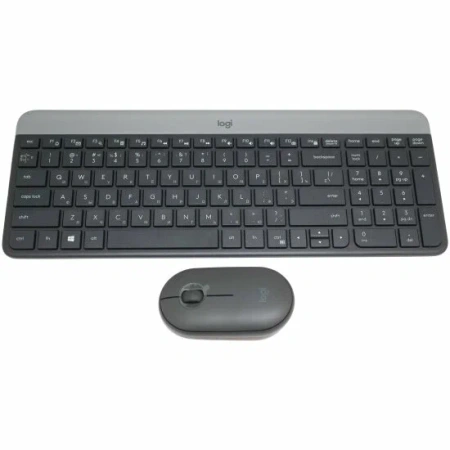 Беспроводная клавиатура + мышь Logitech Slim Wireless Combo MK470 920-009180 (черный)