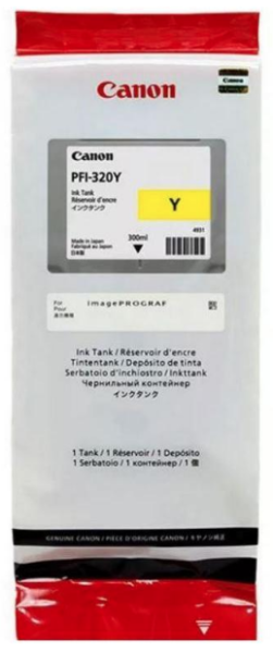Картридж PFI-320Y жёлтый (Yellow) для Canon imagePROGRAF