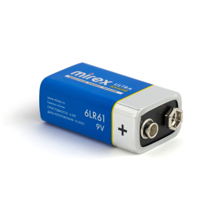 Батарейка Mirex 6LR61 Ultra Alkaline 23702-6LR6-S1 (1 шт)