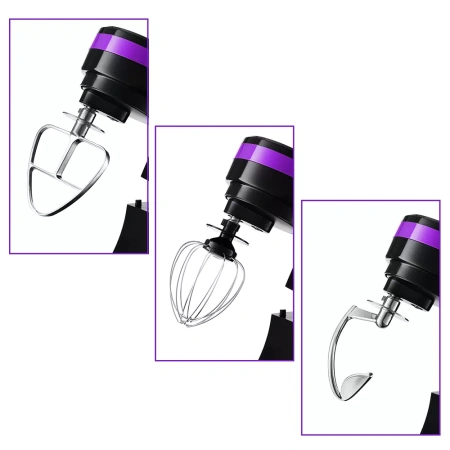 Планетарный миксер Kitfort KT-3044-1 (черно-фиолетовый)