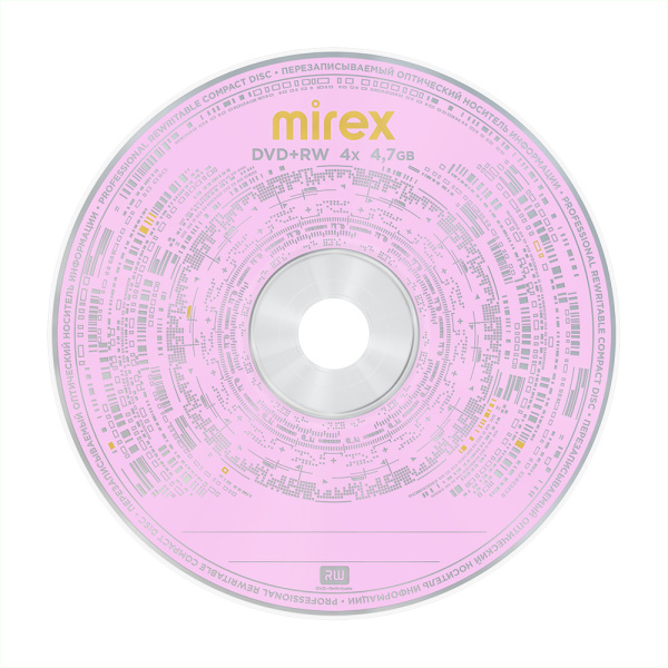 Диск DVD-RW Mirex 4.7Gb 4x в конверте (1 шт)