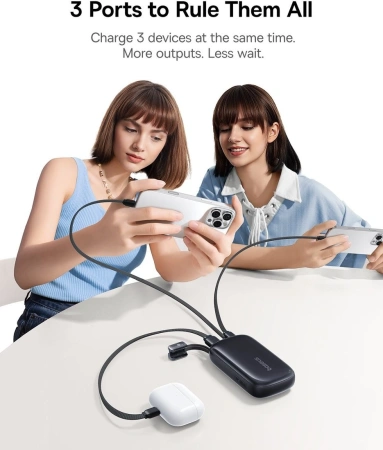 Внешний аккумулятор Baseus EnerFill FC21 Qpow 3 Ultra 10000mAh 22.5W (черный)