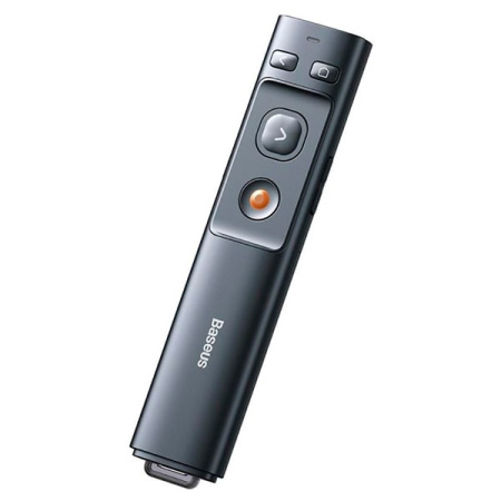 Лазерная указка-презентер Baseus Orange Dot Wireless Presenter, красный лазер, цвет корпуса серый