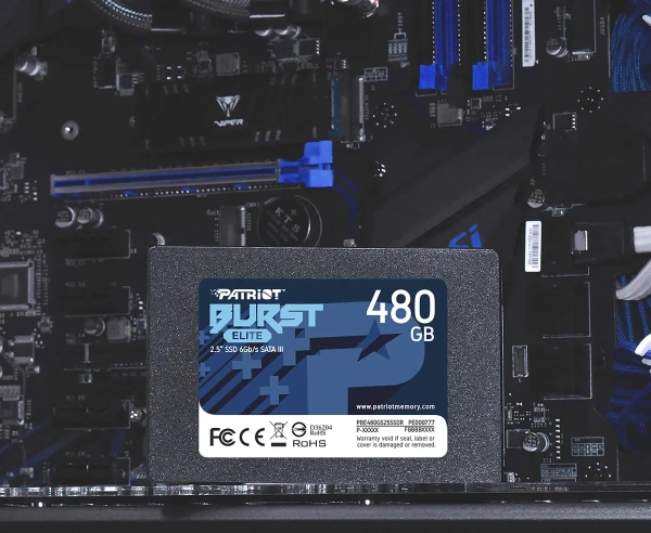 Внутренний SSD-накопитель Patriot Burst Elite 480GB PBE480GS25SSDR
