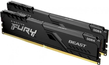 Оперативная память Kingston 32GB FURY Beast DDR4 KF432C16BB1K2/32WP (3200МГц, XMP)