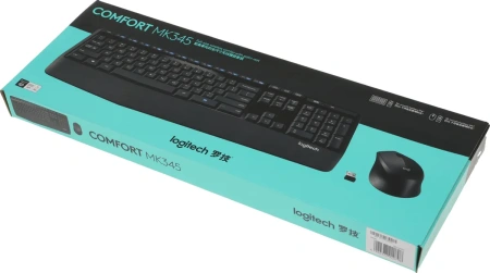 Беспроводная клавиатура + мышь Logitech MK345 920-012925 (черный)