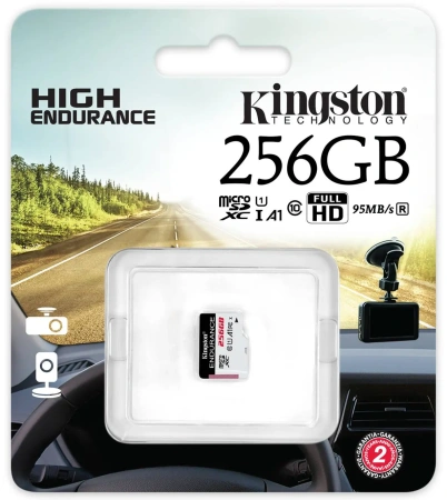 Карта памяти Kingston 256GB High Endurance microSDXC SDCE/256GB