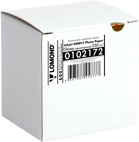 Фотобумага LOMOND глянцевая A6 (10x15) 230 г/м2 600 л 0102172