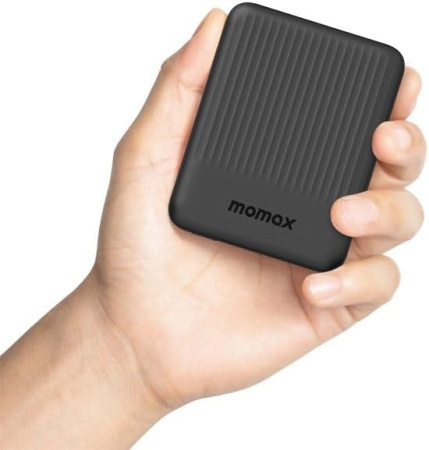 Портативное зарядное устройство Momax Q.MAG Minimal IP122 5000mAh (Type-C, 15W, черный)