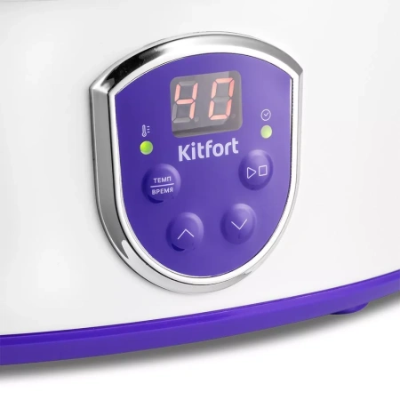 Йогуртница Kitfort KT-2088-1 бело-фиолетовая