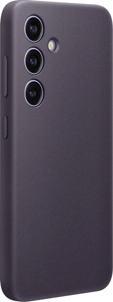 Чехол-накладка Samsung Vegan Leather Case S24+ (темно-фиолетовый)