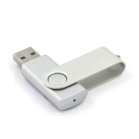 Флешка 256GB USB 2.0 FlashDrive Mirex SWIVEL SILVER